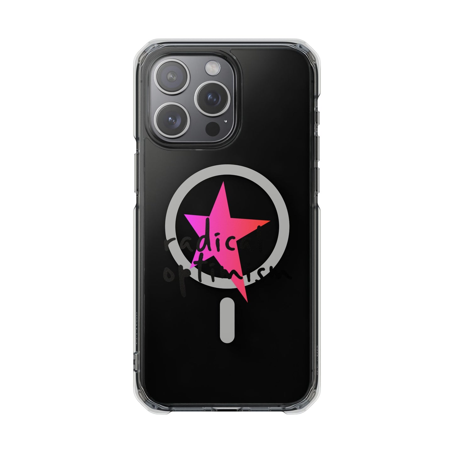 Flame Script Statement Magnetic Clear Impact case