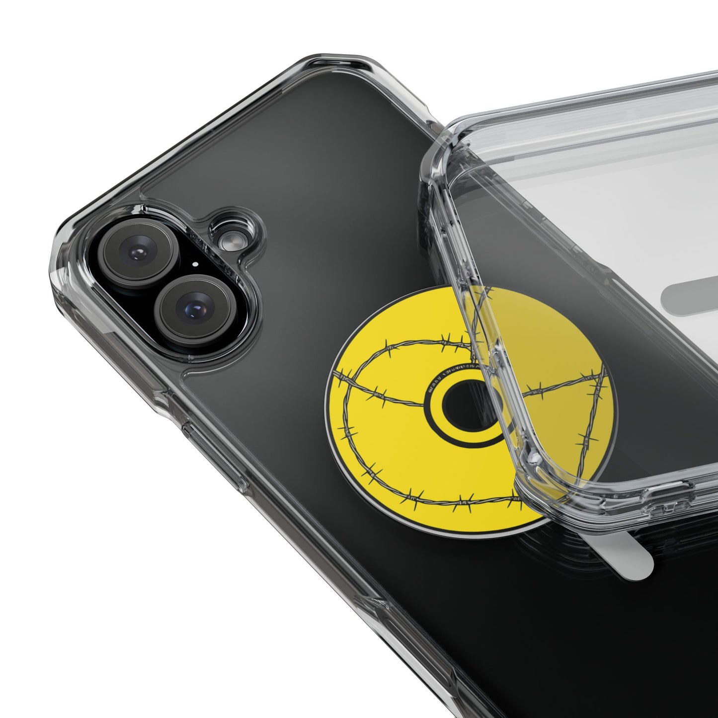 Minimalist Black Disc Outline Magnetic Impact Case