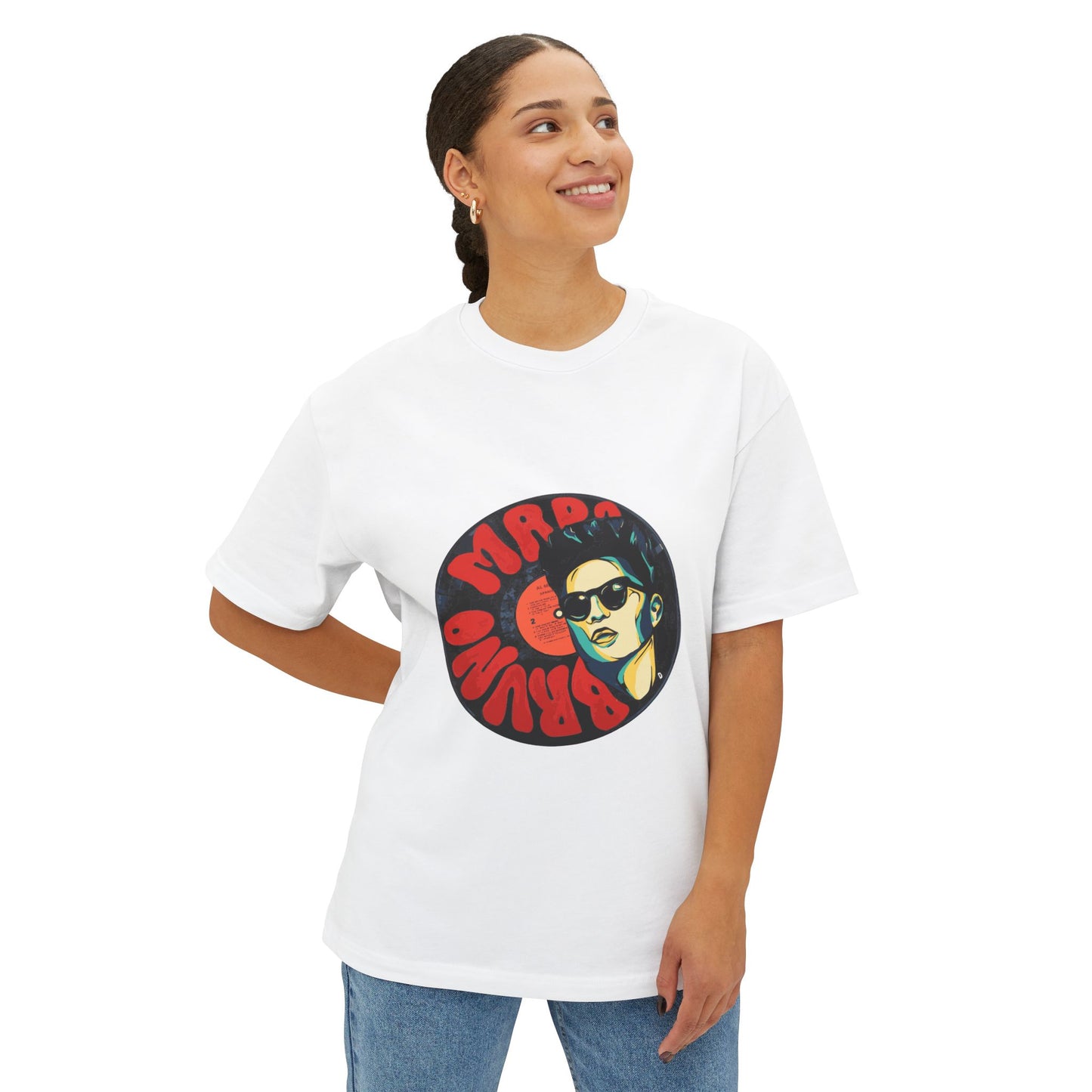 Groove Legend Record Unisex Oversized Boxy Tee