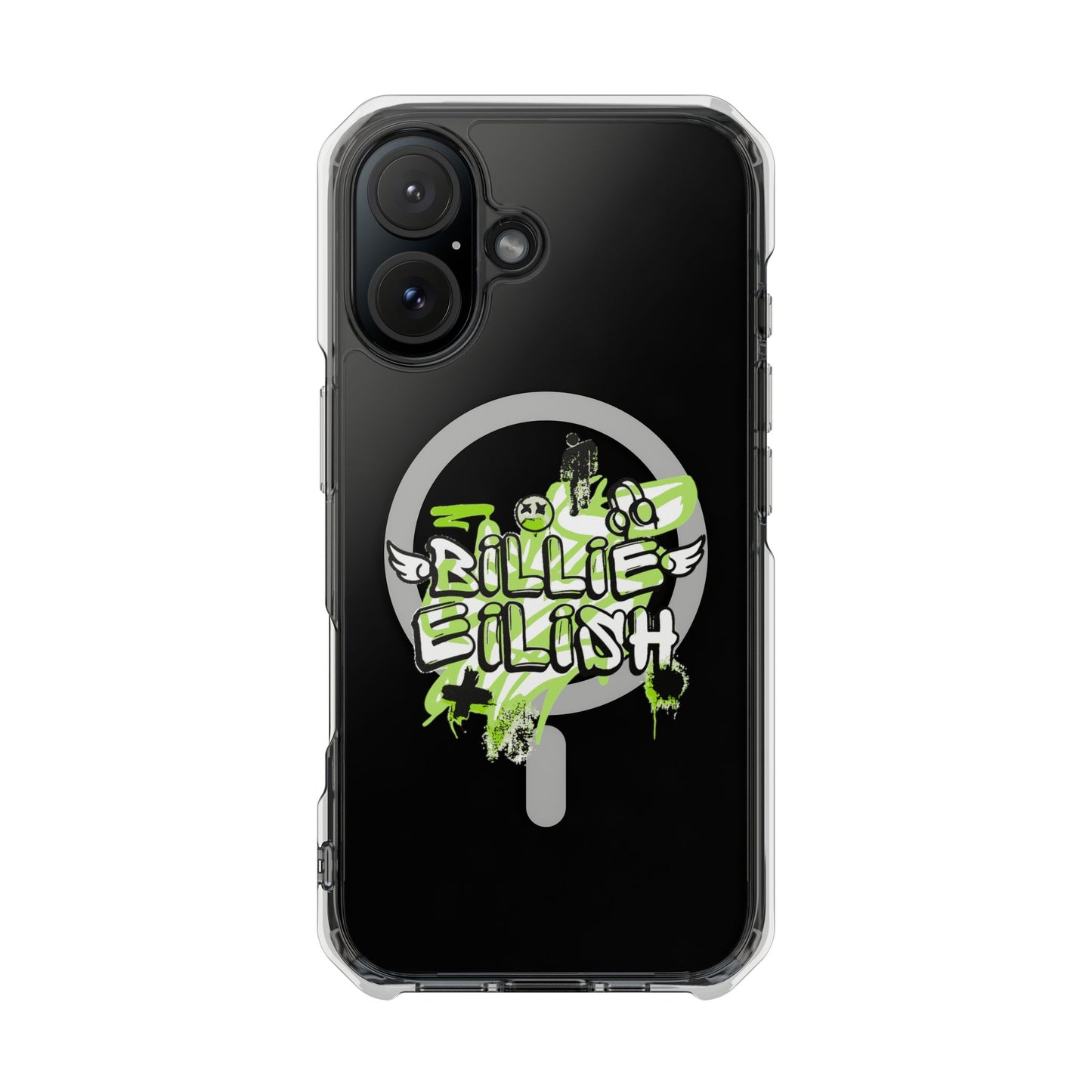 Grunge Angel Graffiti Magnetic Clear Impact Case