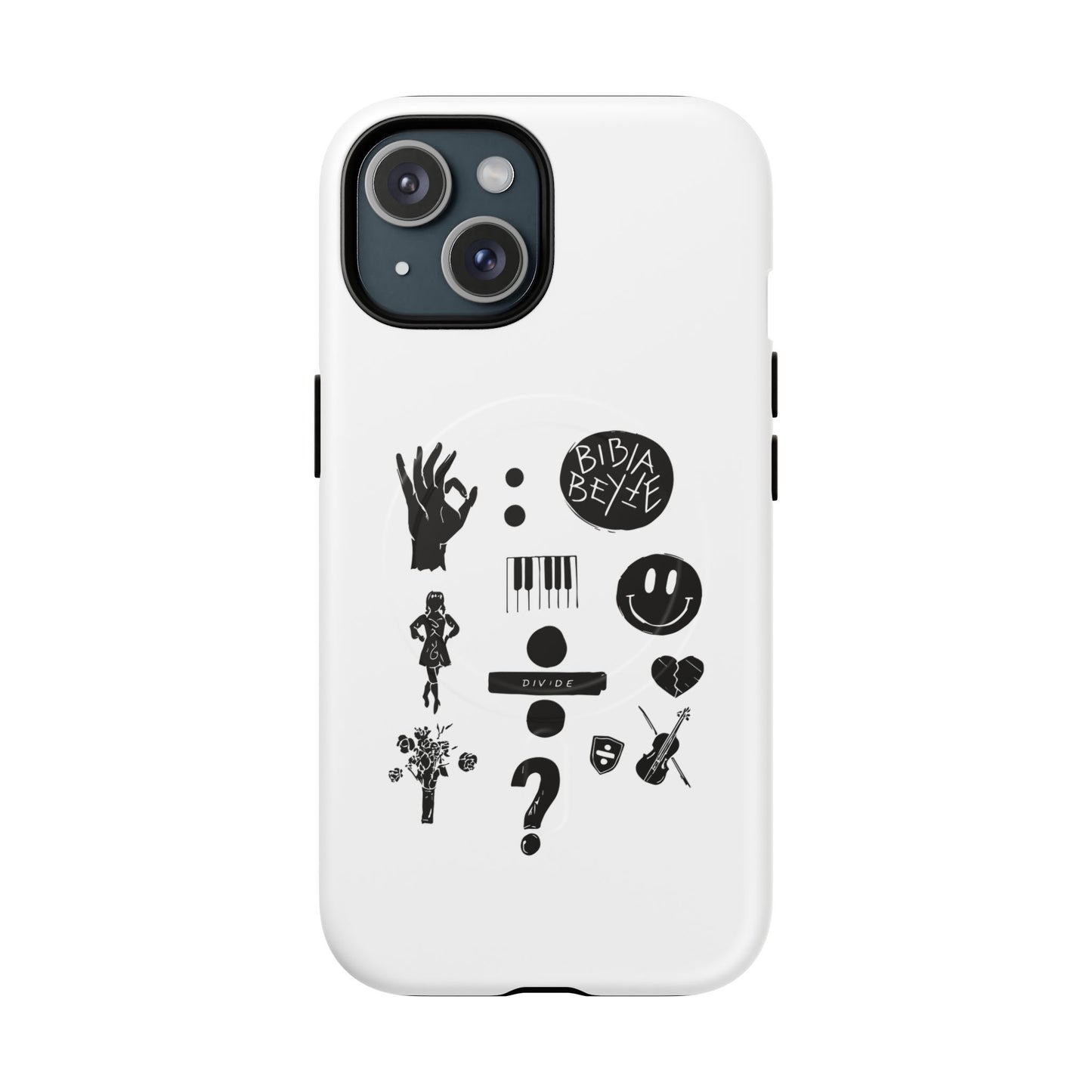 Ocean Wave with Heart Outline Tough Magnetic case