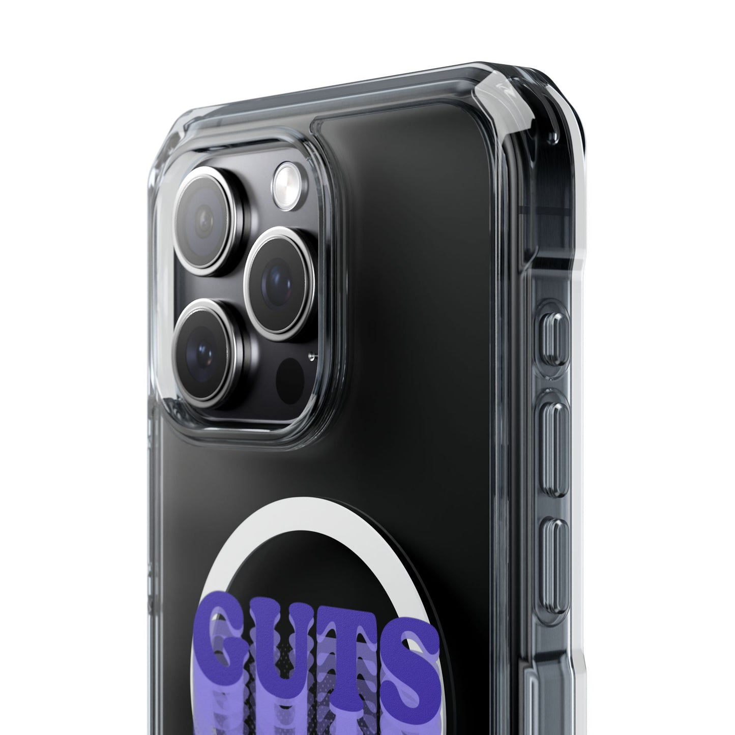 Guts Drip Effect Halftone Magnetic Clear Impact Case