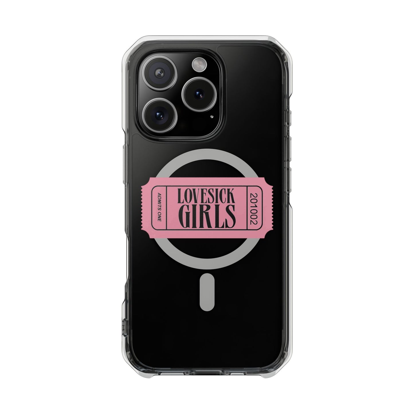 Lovesick Girls Ticket - Magnetic Clear Impact Case