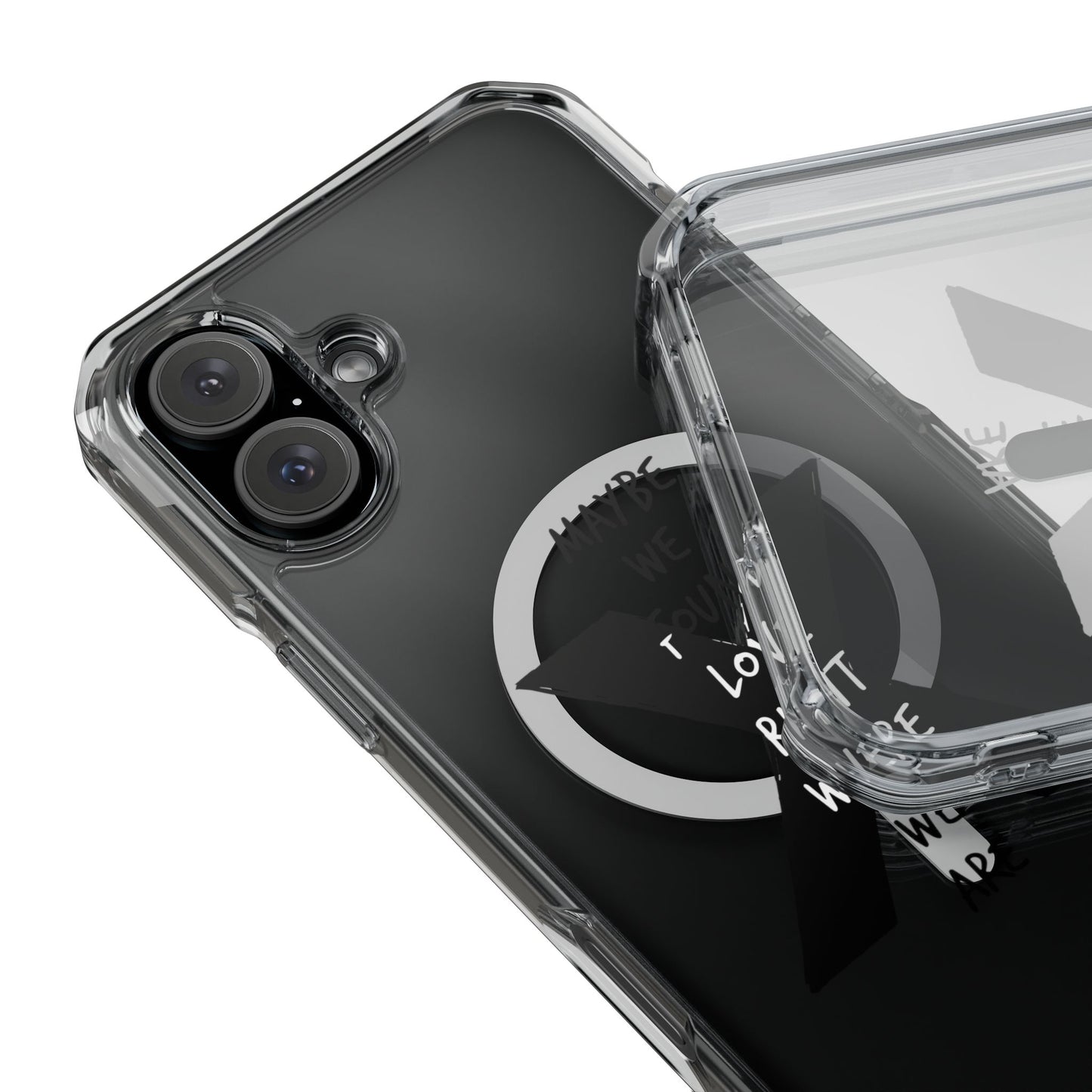Abstract Paw and Brush Stroke Magnetic Clear Impact Case