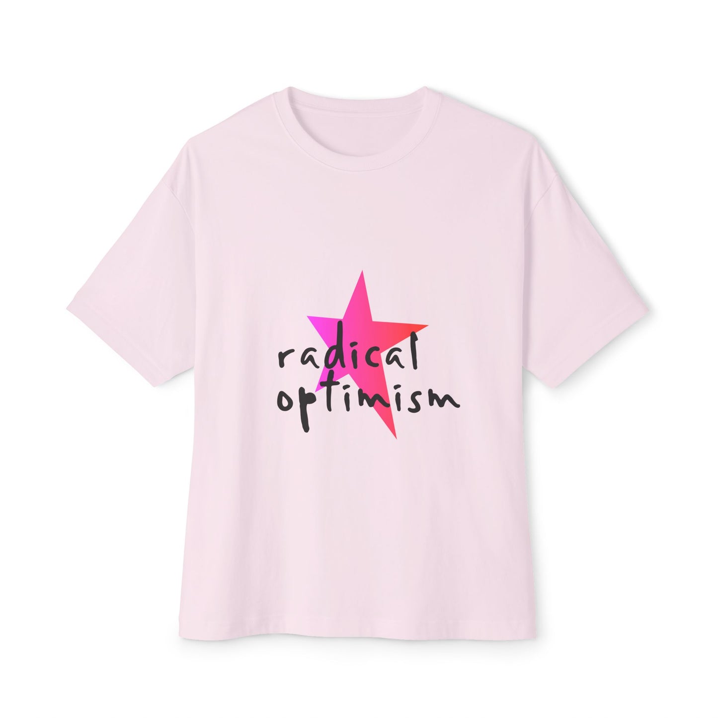 Flame Script Statement Unisex Oversized Boxy Tee