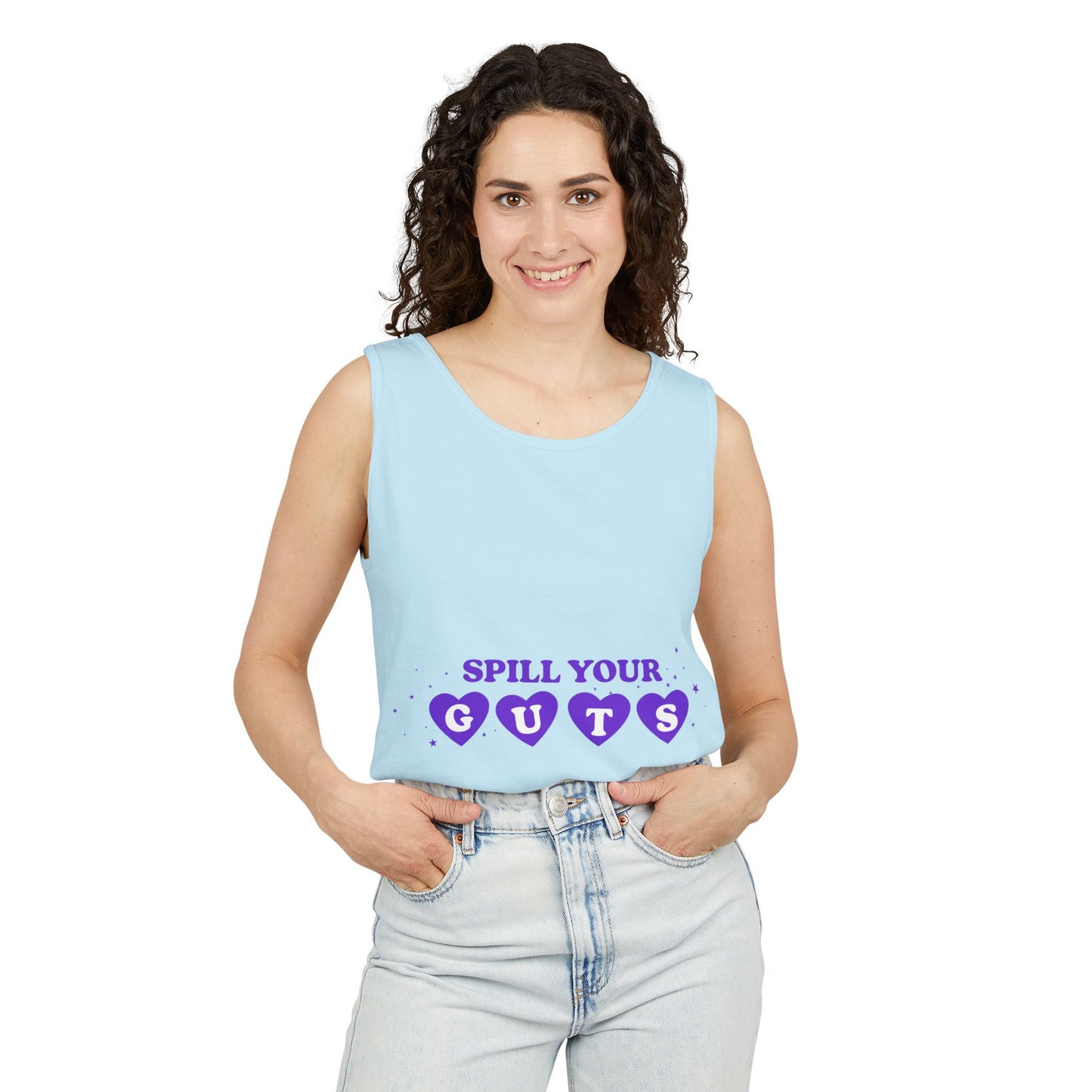 Spill Your Guts Heart-Dyed Tank Top