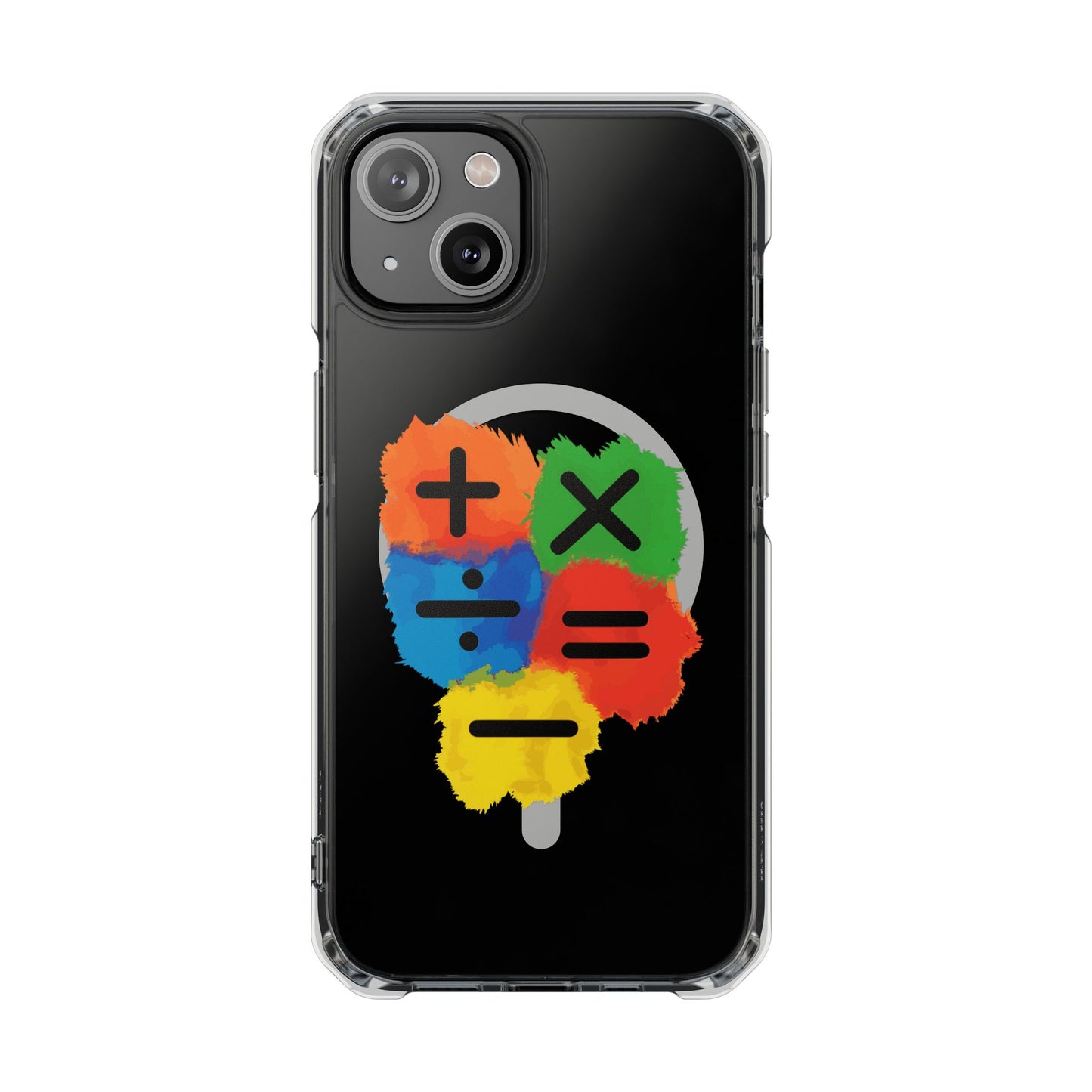 Orange Equals Symbol Magnetic Clear Impact Case