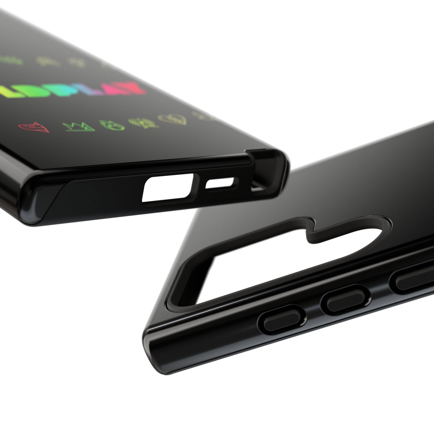 Premium Tough Case for Samsung S21 to S25 Ultra Showcasing Coldplay’s Signage