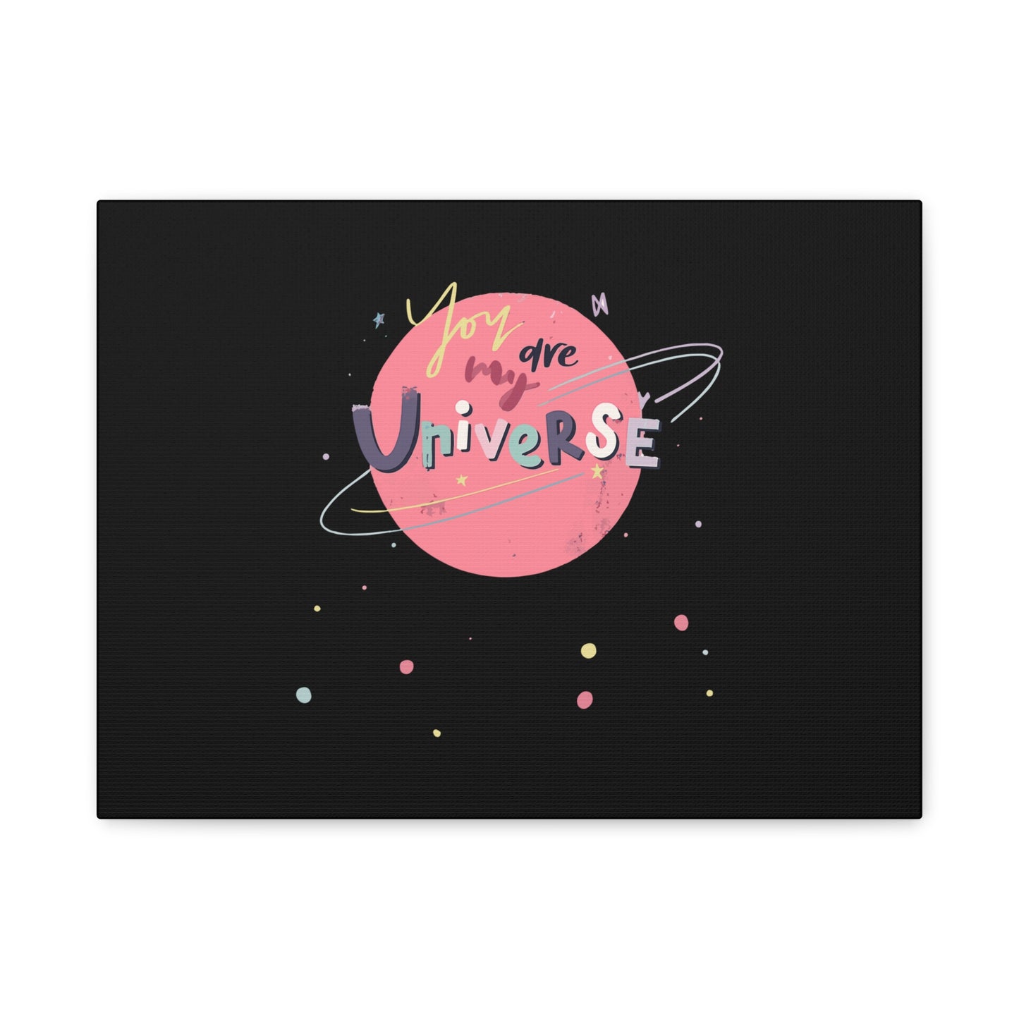 Pastel Planet & Universe Canvas