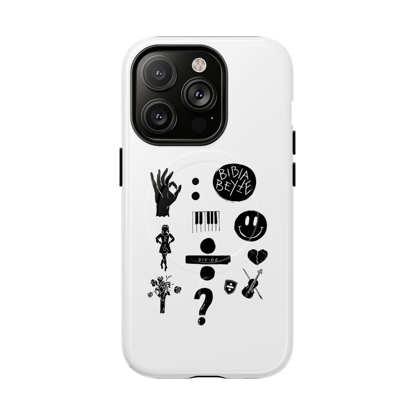 Ocean Wave with Heart Outline Tough Magnetic case