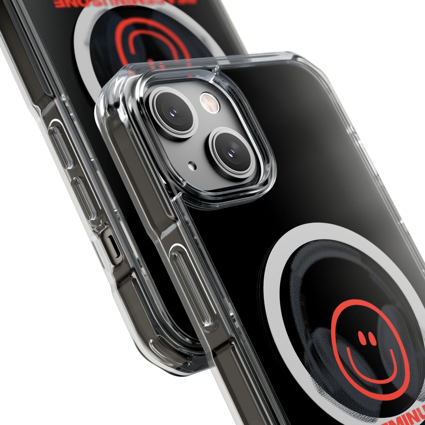 Smiley Beats Graphic Magnetic Clear Impact Case