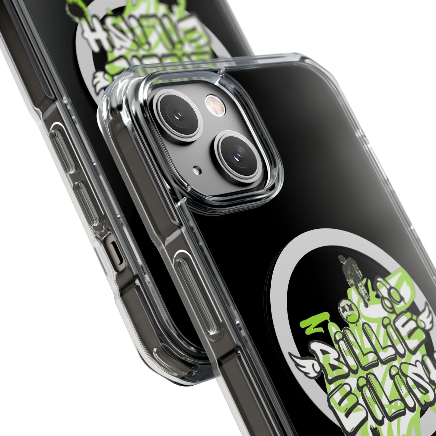 Grunge Angel Graffiti Magnetic Clear Impact Case