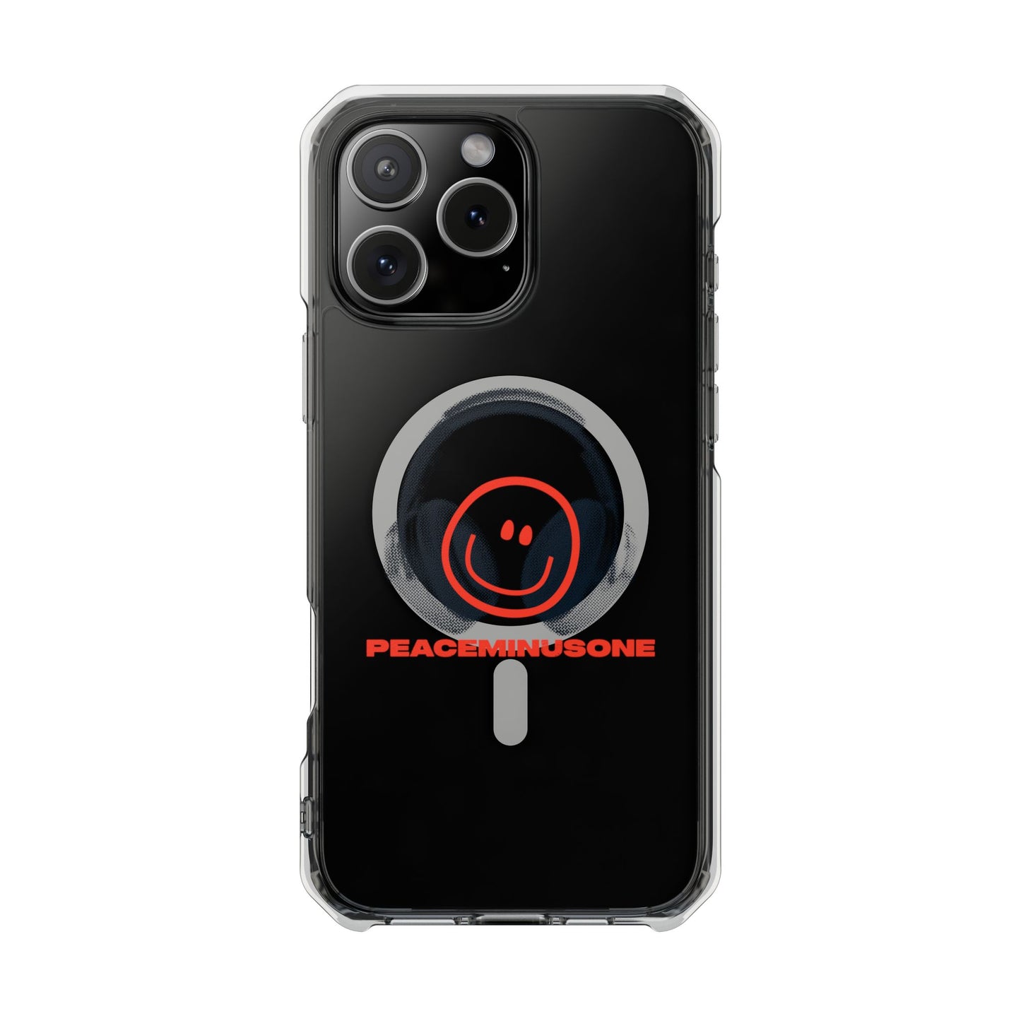 Smiley Beats Graphic Magnetic Clear Impact Case