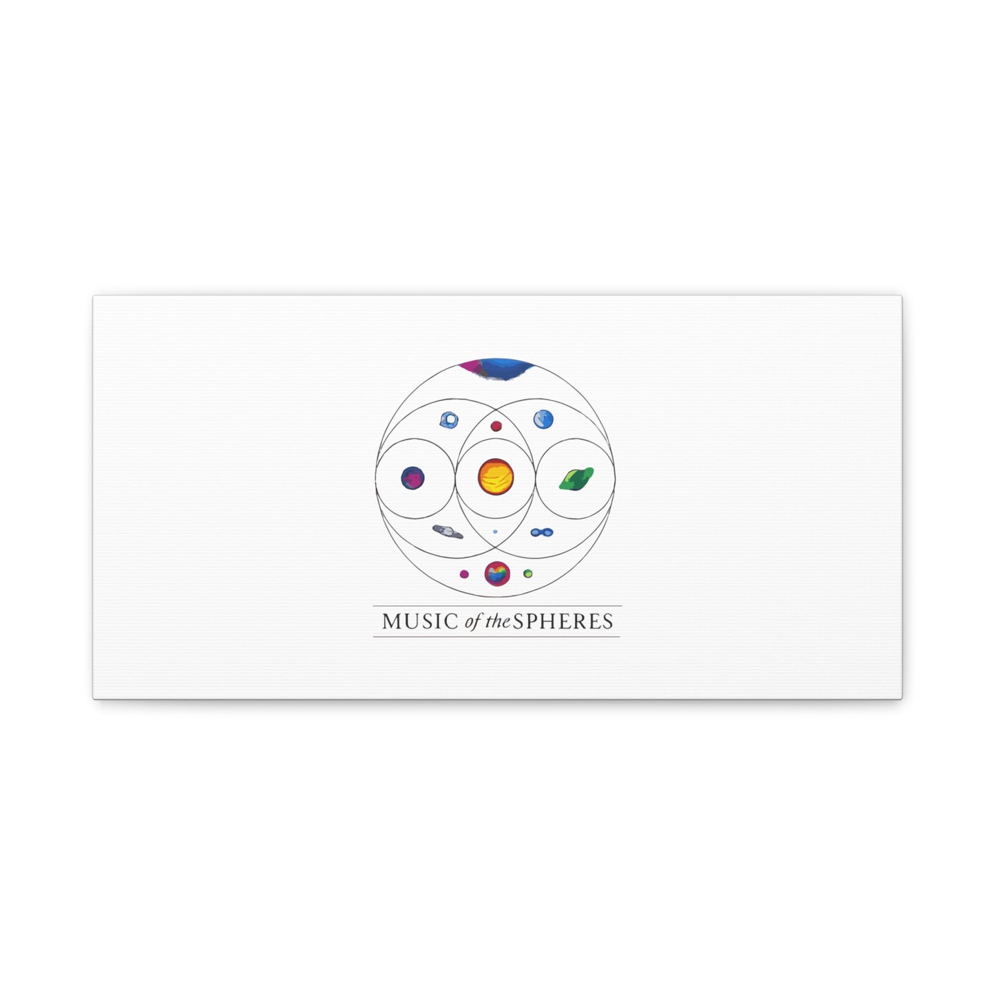 Colorful Planetary Orbit Diagram Canvas