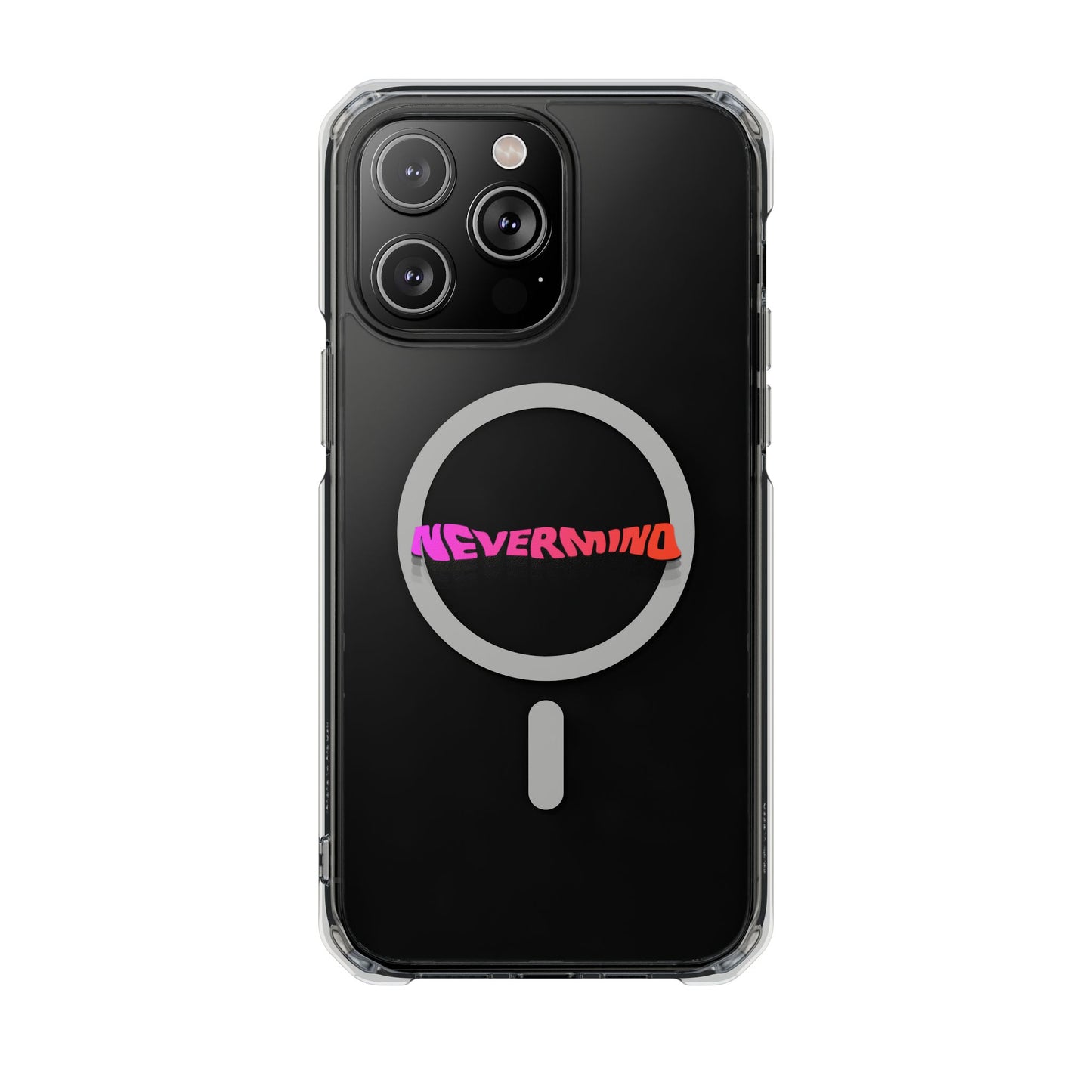 Wavy Groovy Typography Magnetic Clear Impact case