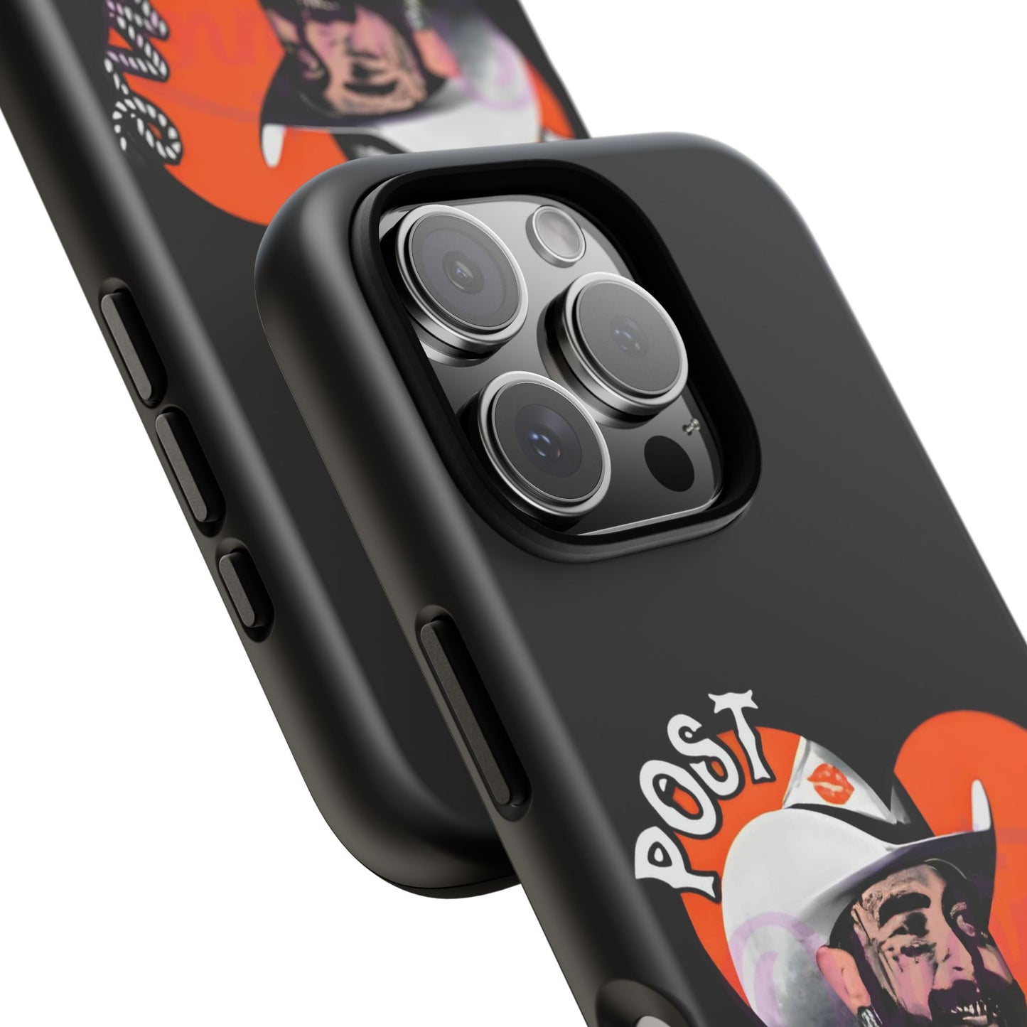 Tough iPhone Case (12–16 Pro Max) – Post Malone Heart Design