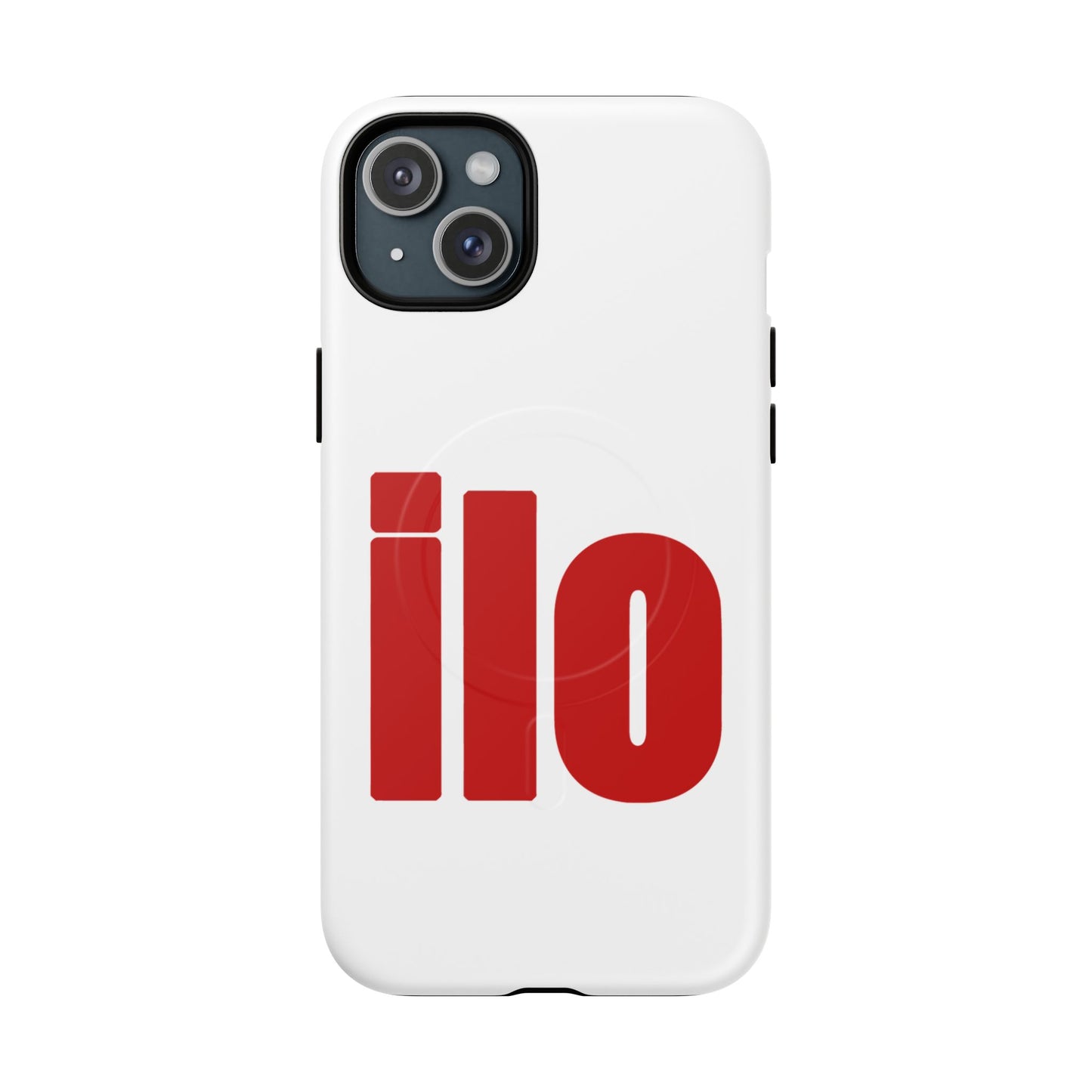 ILO Bold Red Block Tough Magnetic Case