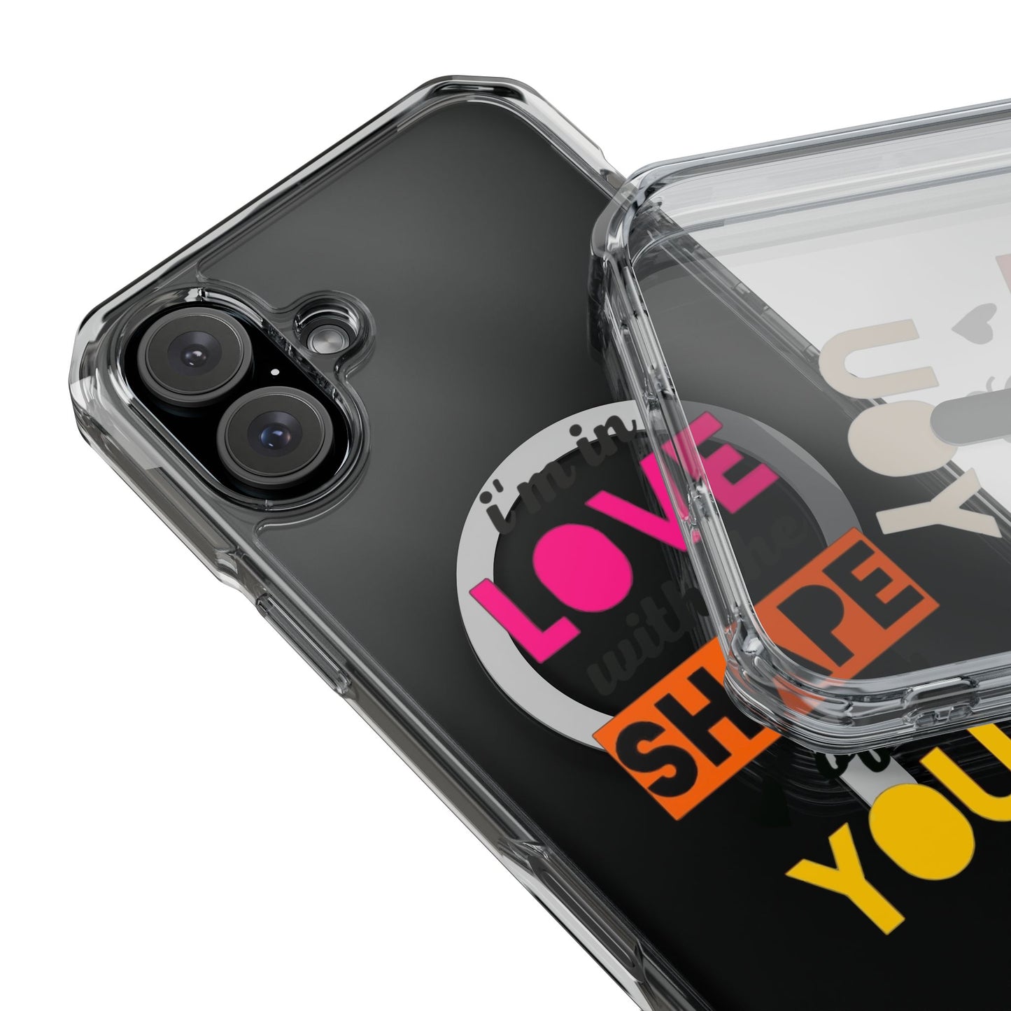 Orange Divide Symbol Magnetic Clear Impact Case