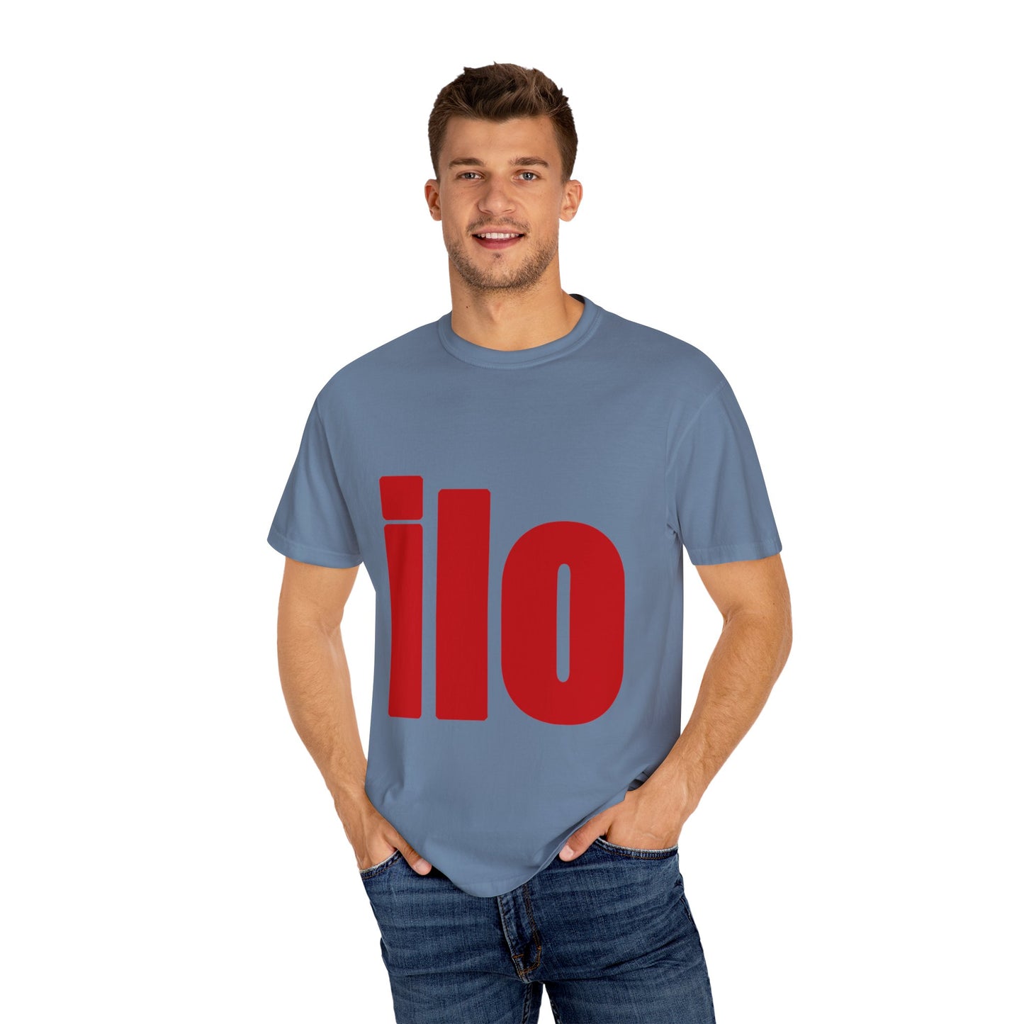 ILO Bold Red Block Unisex Dyed T-shirt