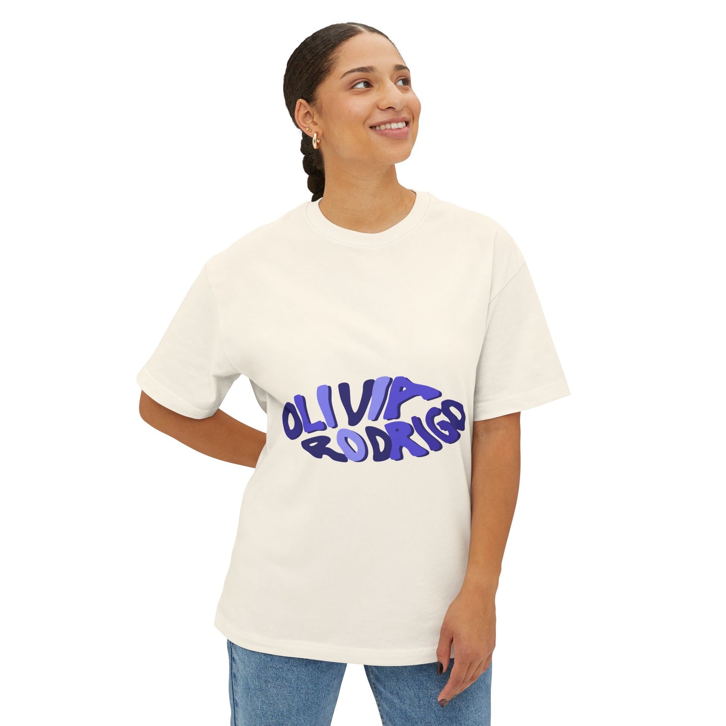 Olivia Rodrigo Wavy Text-Oversized Tee