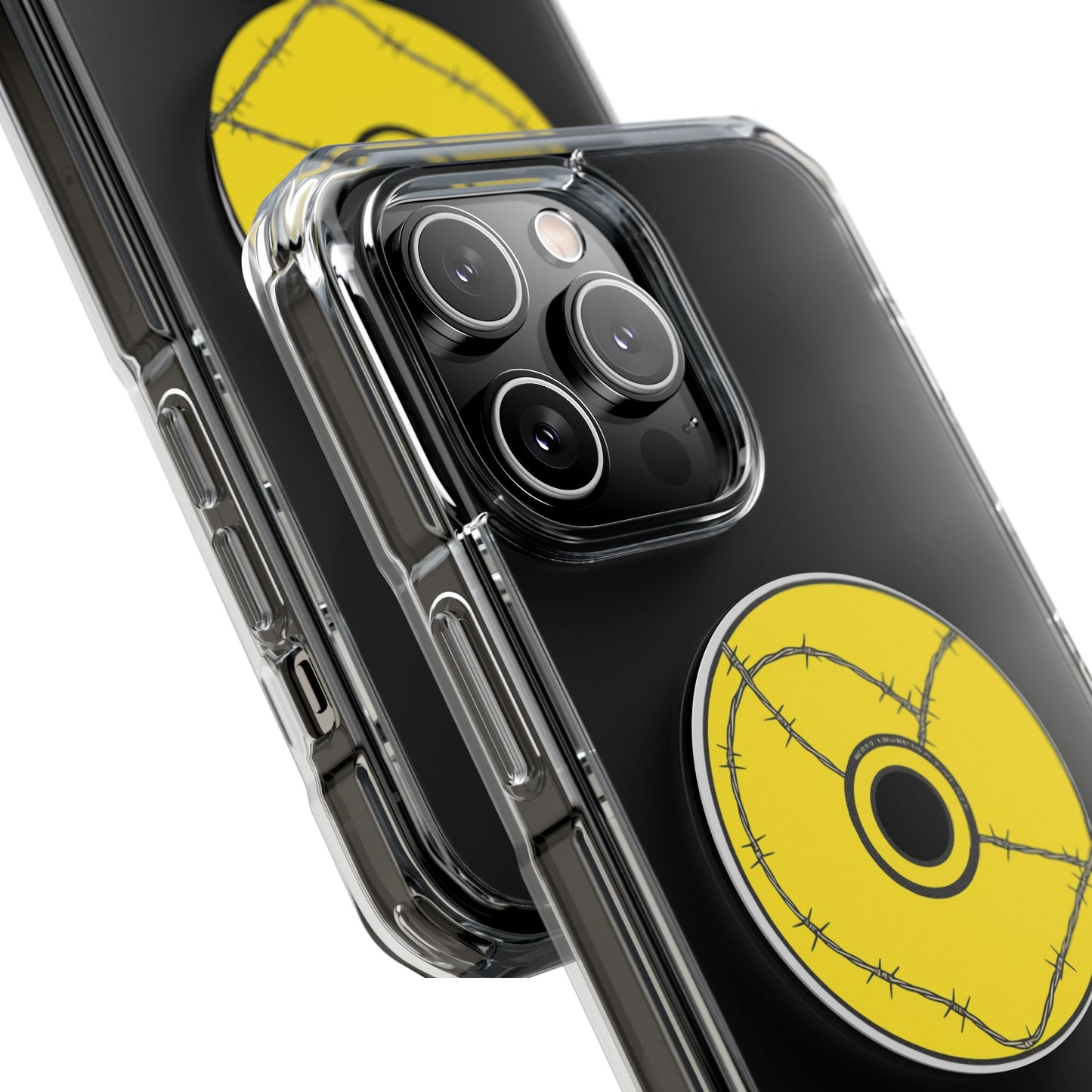 Minimalist Black Disc Outline Magnetic Impact Case
