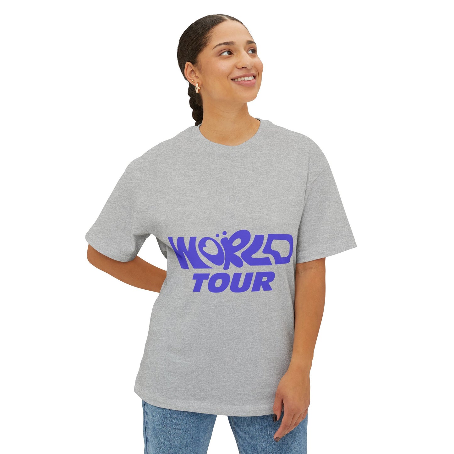 World Tour Bubble Letter-Oversized Tee