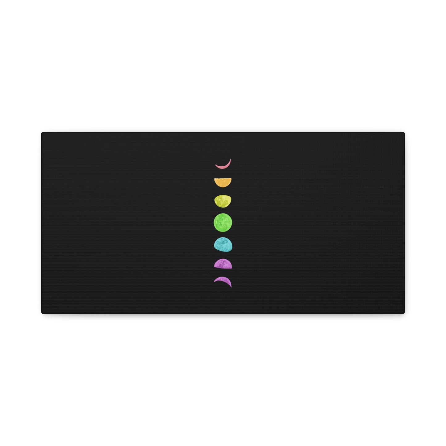 Rainbow Lunar Phases Canvas