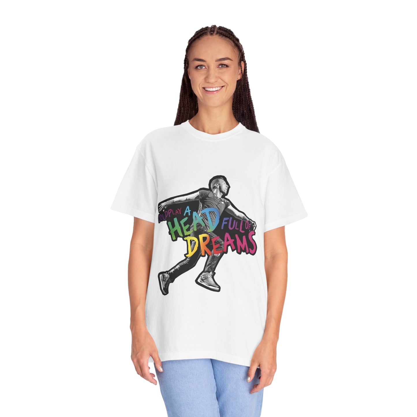Unisex Garment-Dyed T-Shirt Inspired by Coldplay A Head Full of Dreams Chris