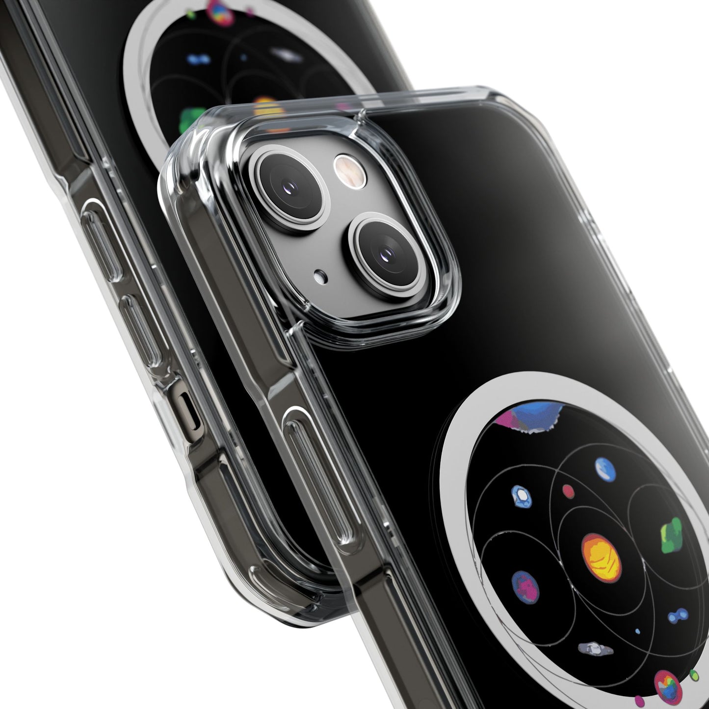 Colorful Planetary Orbit Diagram Magnetic Clear Impact case