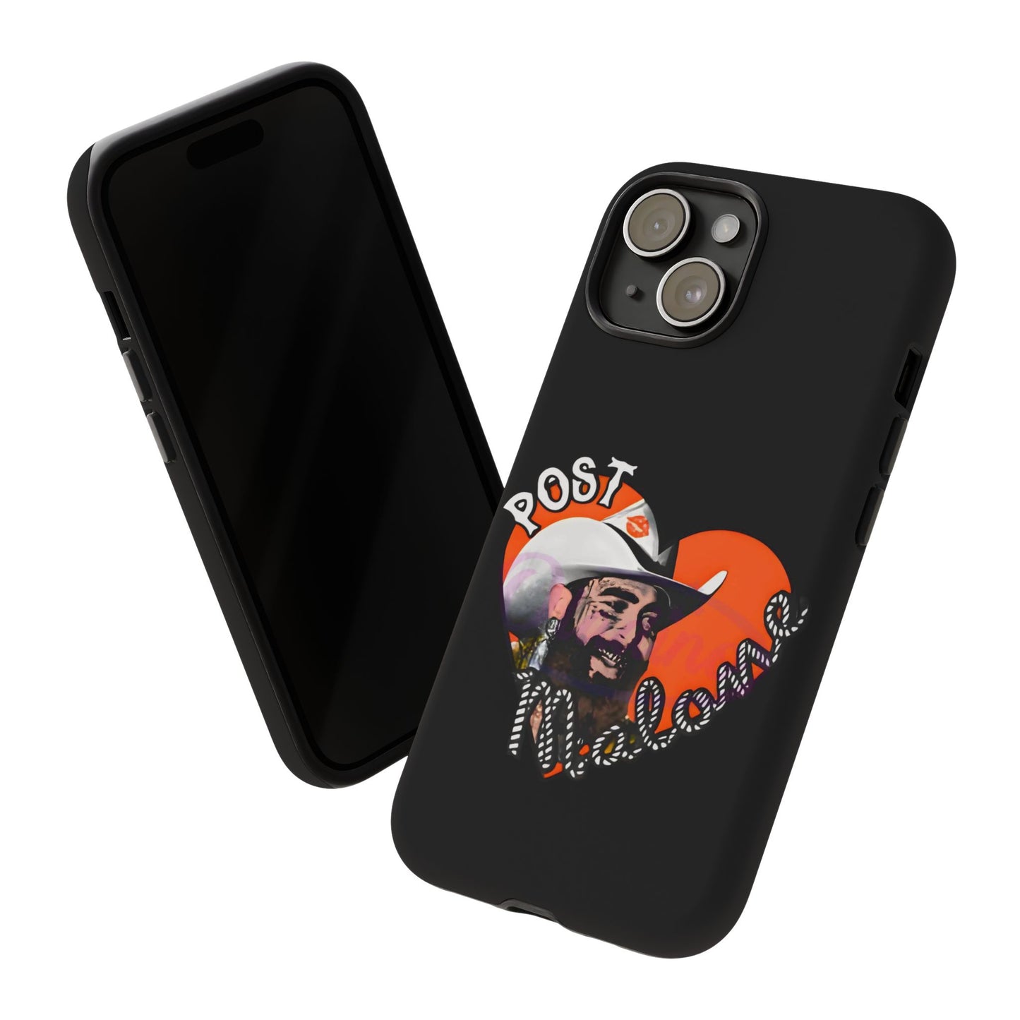 Tough iPhone Case (12–16 Pro Max) – Post Malone Heart Design