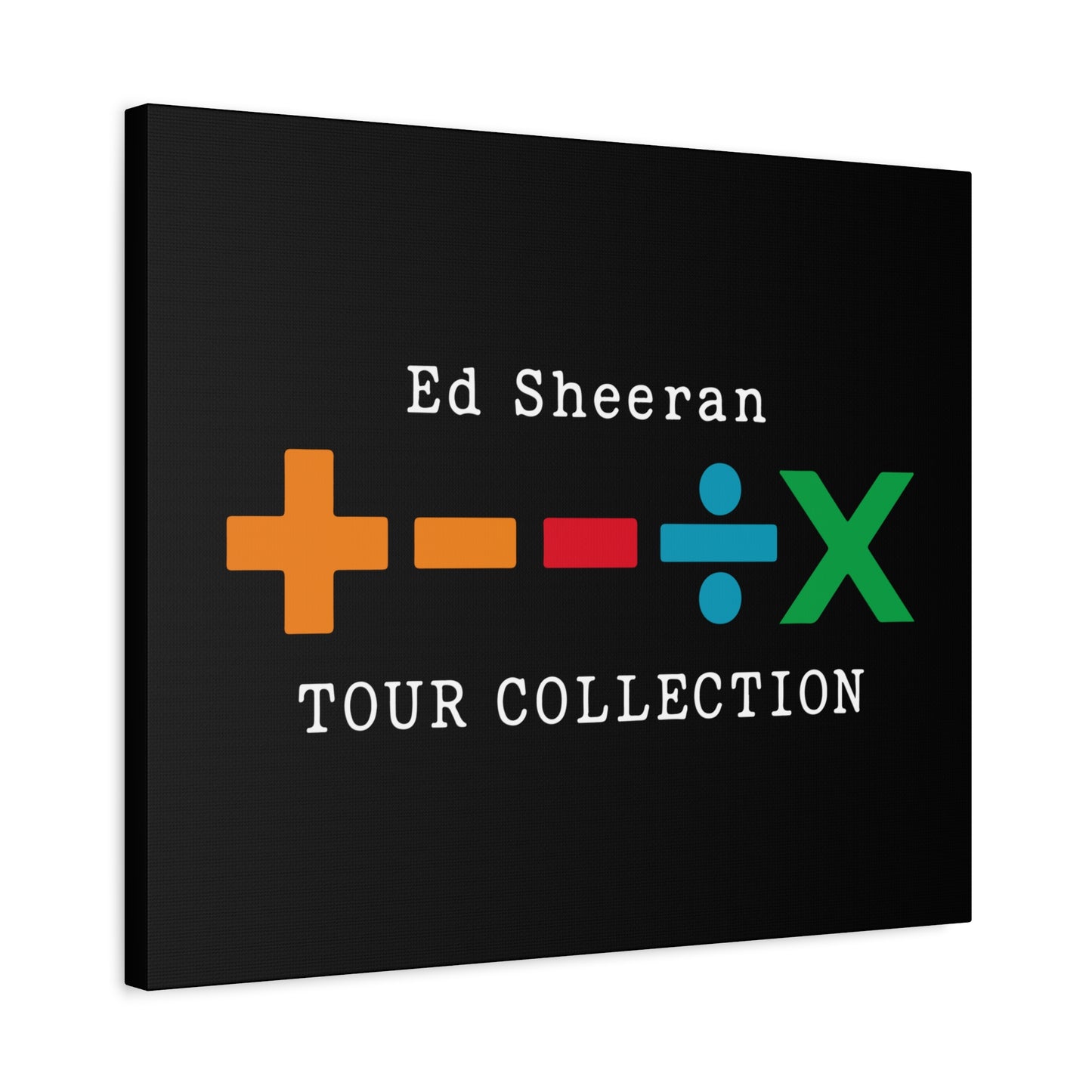 Matte Stretched Canvas, 1.25" Depth – Ed Sheeran Black Edition