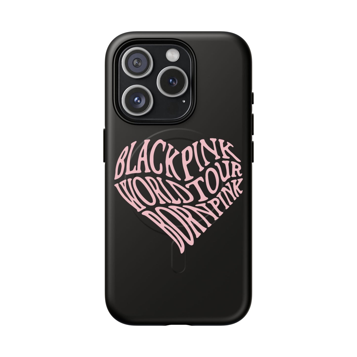 Iphone Born Pink Heart Typography - Tough Magnetic Phone Case