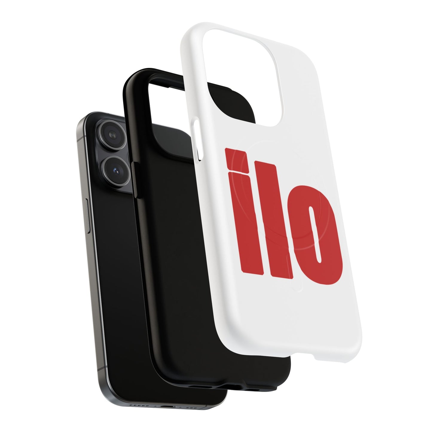 ILO Bold Red Block Tough Magnetic Case