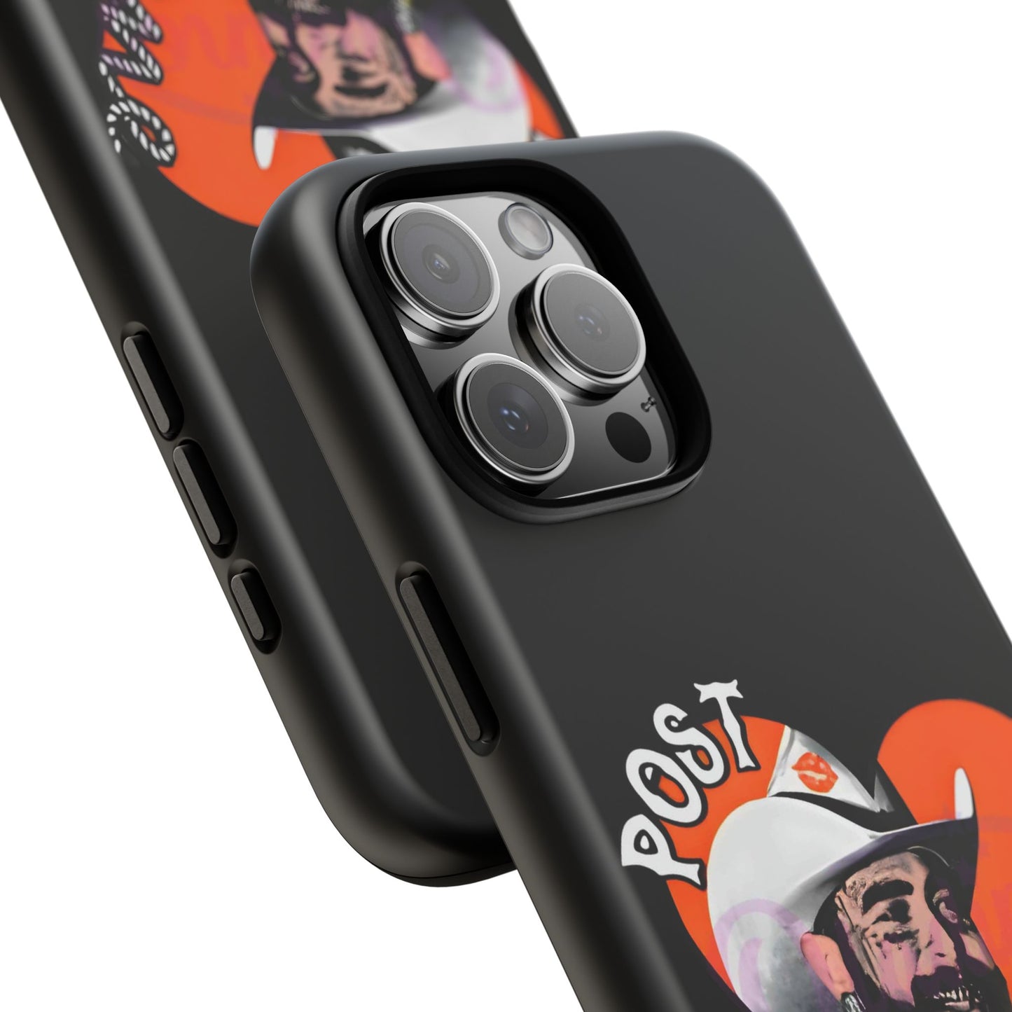 Tough iPhone Case (12–16 Pro Max) – Post Malone Heart Design