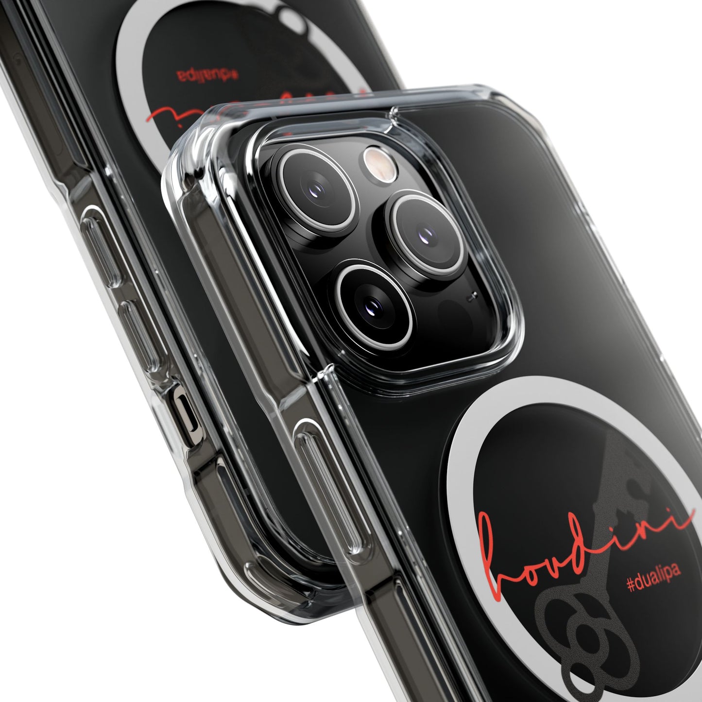 Cursive Spell “Houdini” Magnetic Clear Impact case