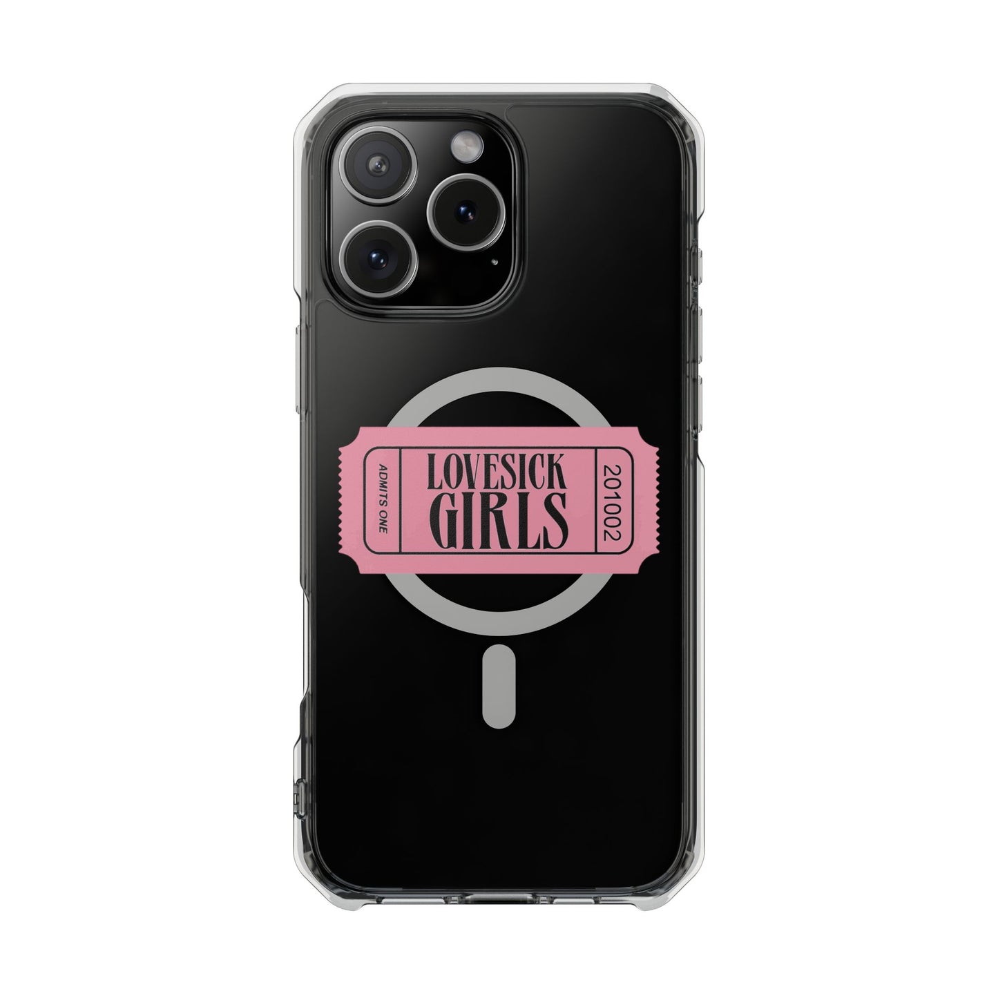Lovesick Girls Ticket - Magnetic Clear Impact Case