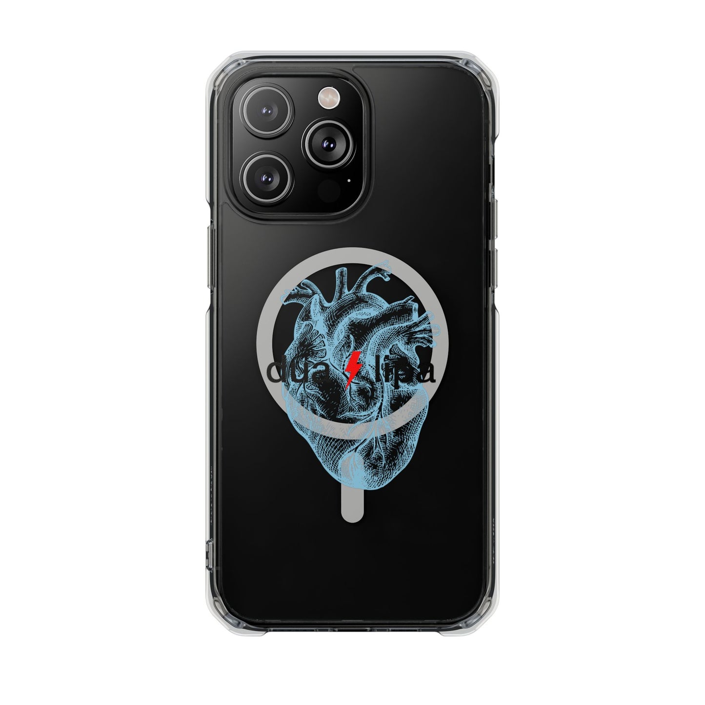 Electro Heart Illustration Magnetic Clear Impact case