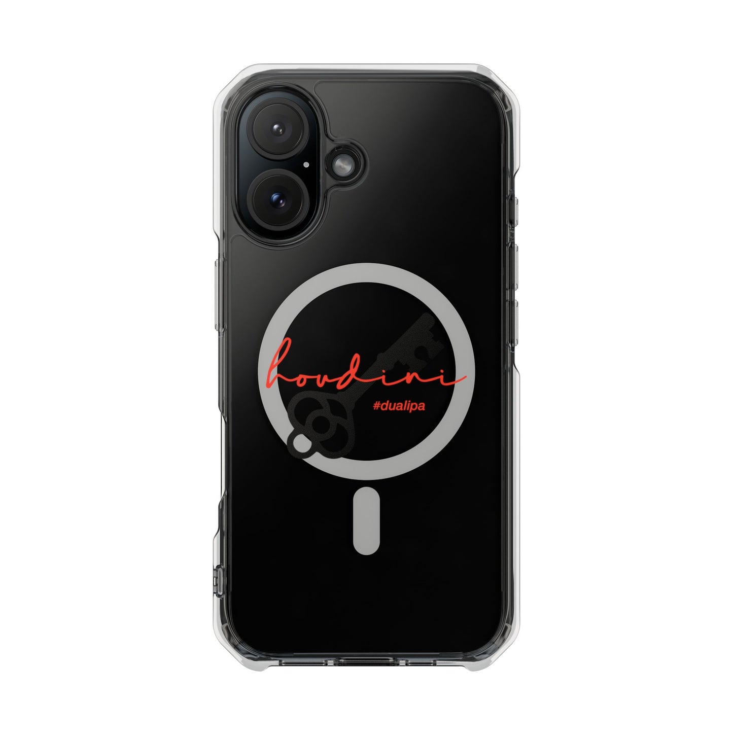 Cursive Spell “Houdini” Magnetic Clear Impact case
