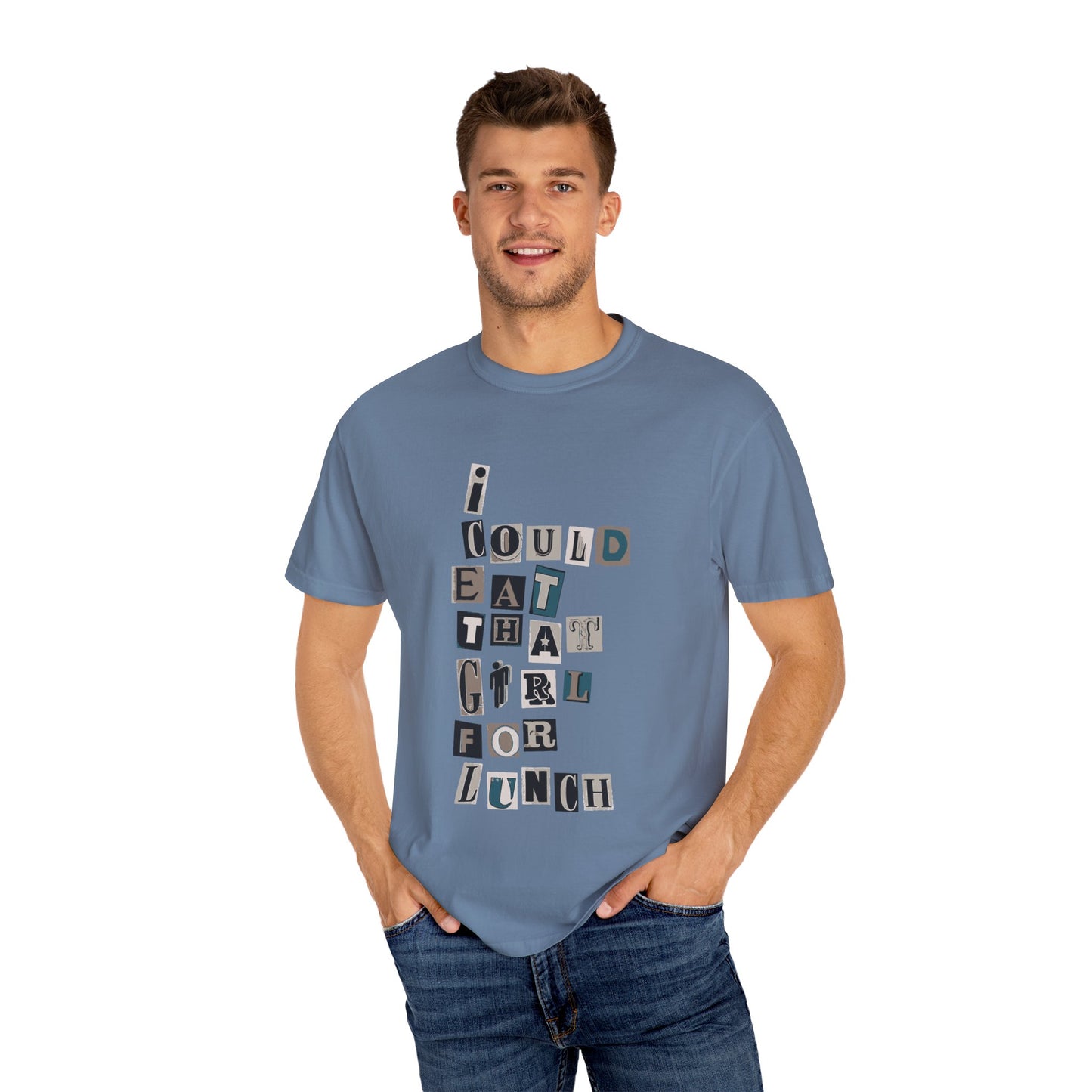 Mixed Message Collage Unisex Dyed T-shirt