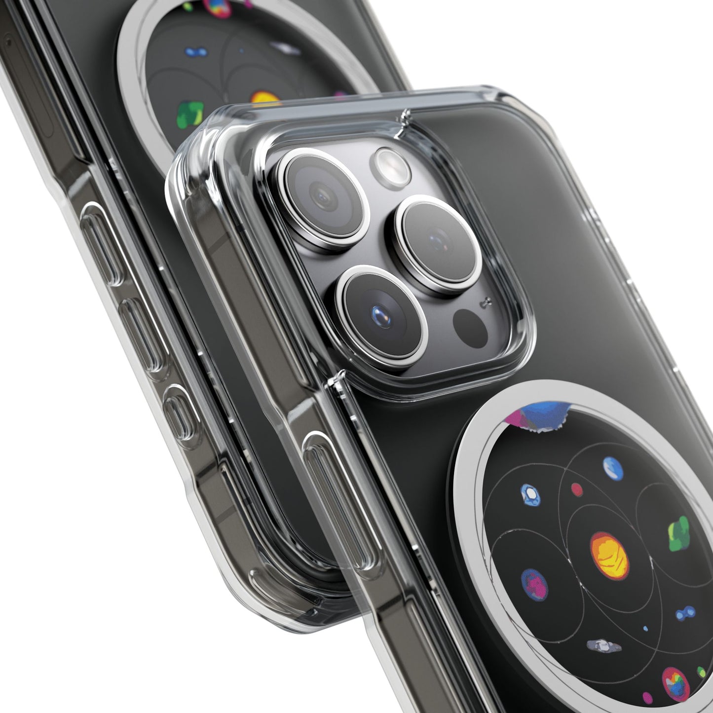 Colorful Planetary Orbit Diagram Magnetic Clear Impact case