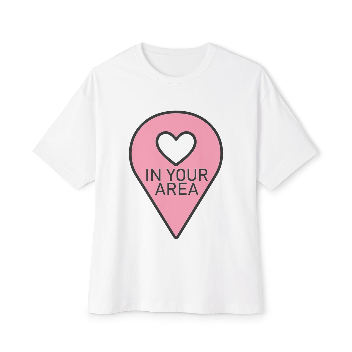 In Your Area Pin Marker – Oversized Boxy Tee