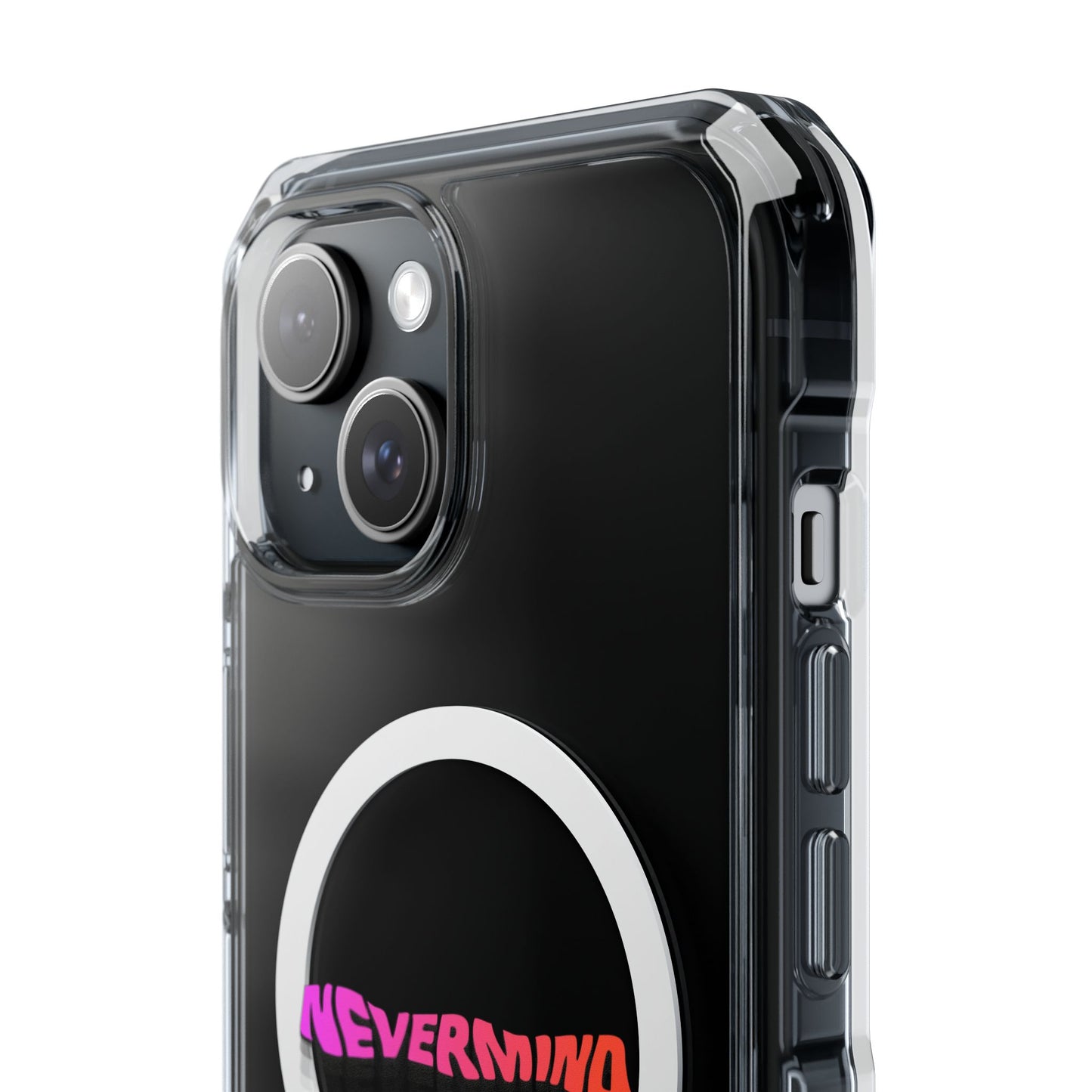 Wavy Groovy Typography Magnetic Clear Impact case