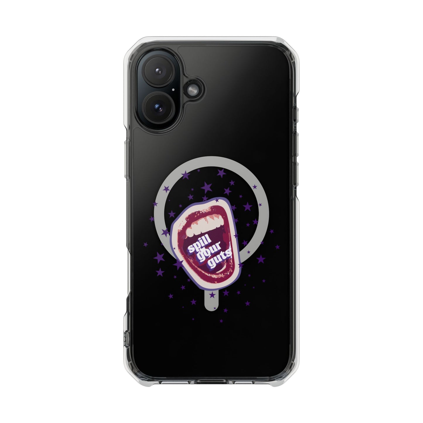 Spill Your Guts Scream Magnetic Clear Impact Case