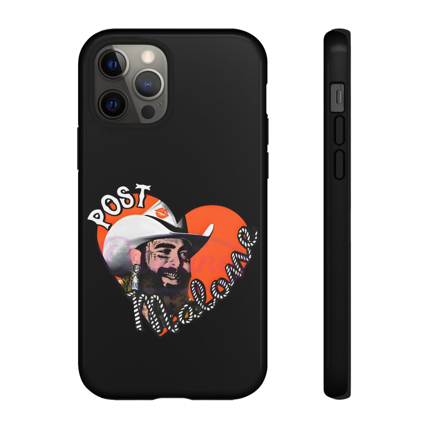 Tough iPhone Case (12–16 Pro Max) – Post Malone Heart Design