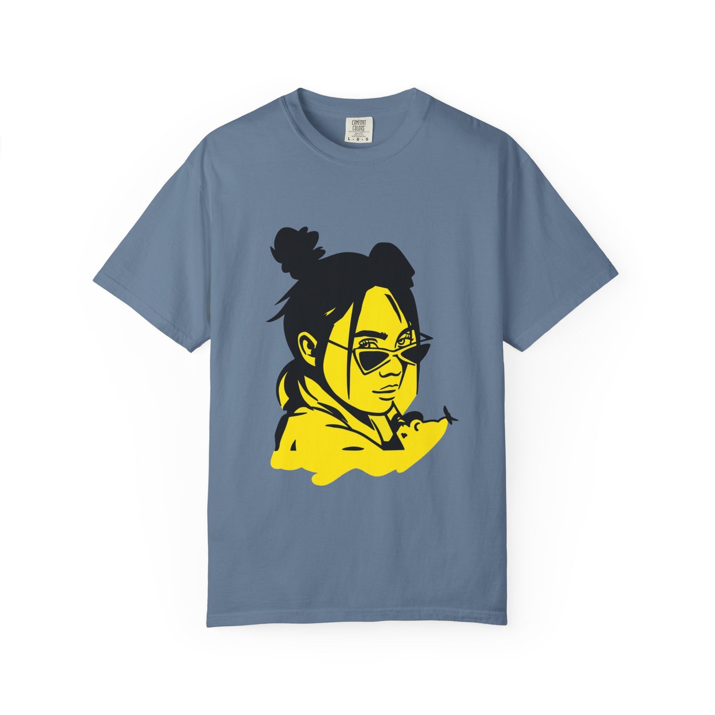 Neon Mood Portrait Unisex Dyed T-shirt