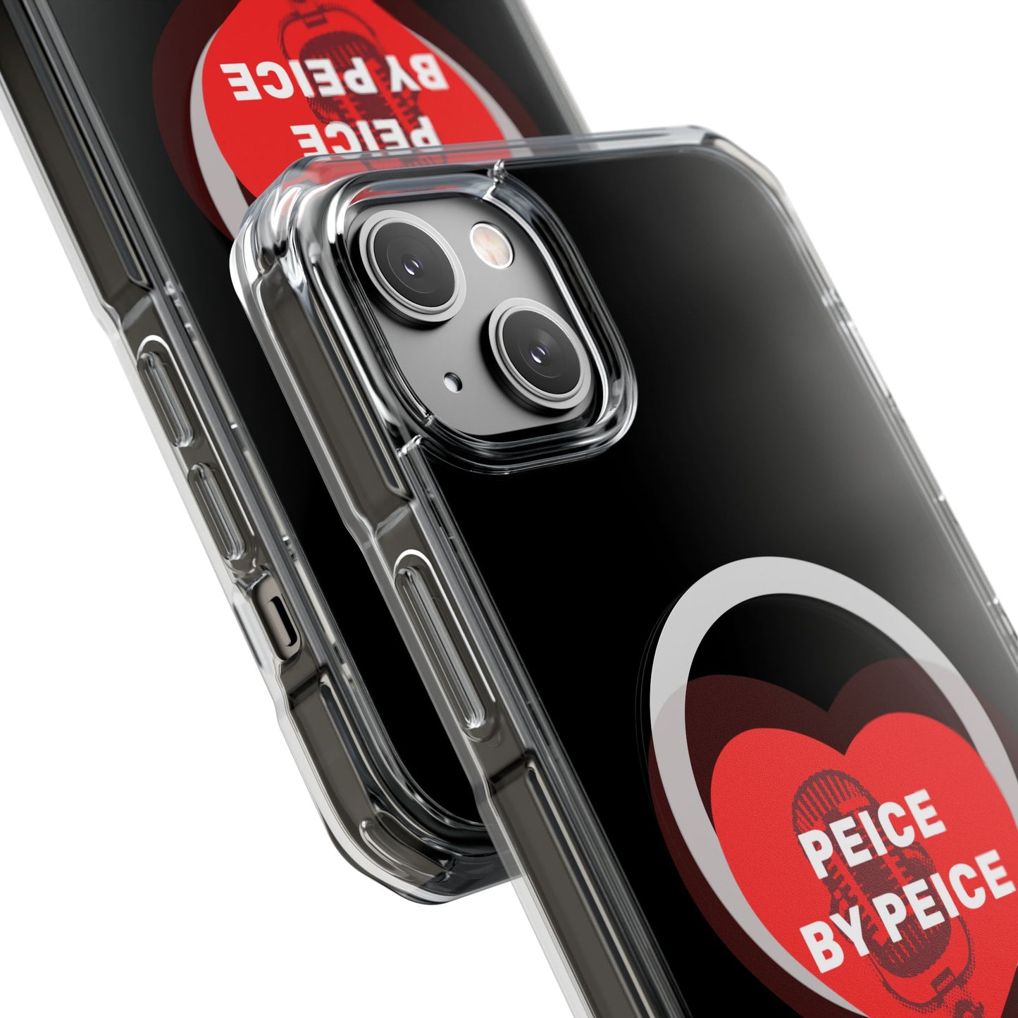 Piece by Piece Mic Drop Magnetic clear Impact Case