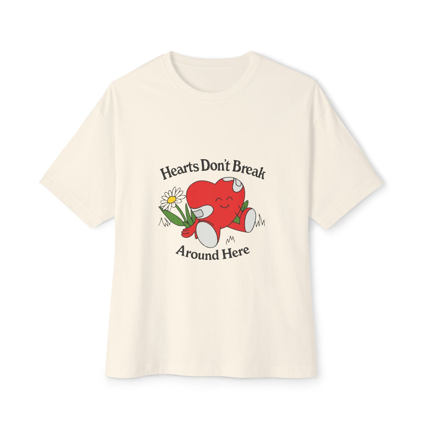 Abstract Guitar Sketch Oversized Boxy Tee
