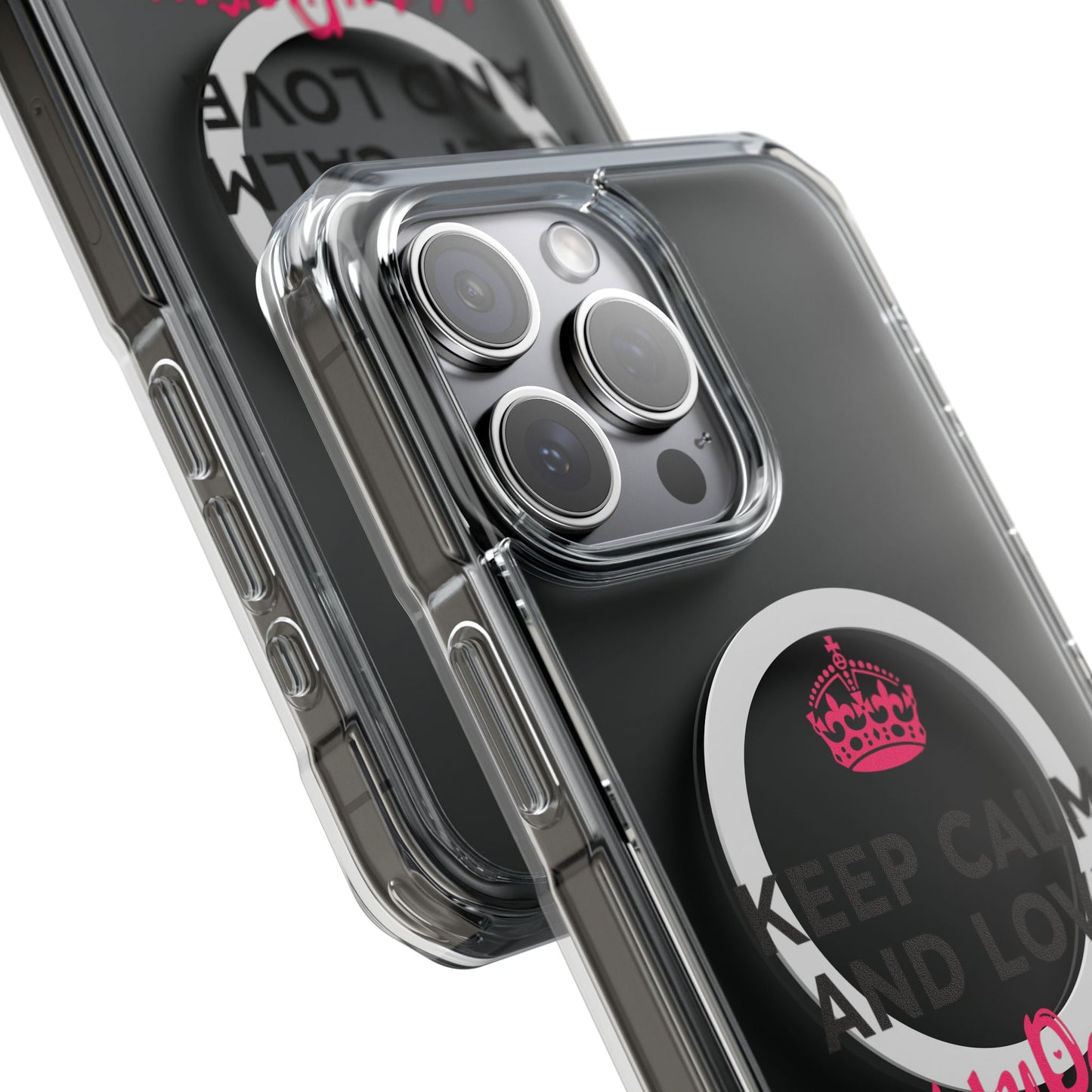 Crown over Katy Perry Signature” Magnetic Clear Impact cases
