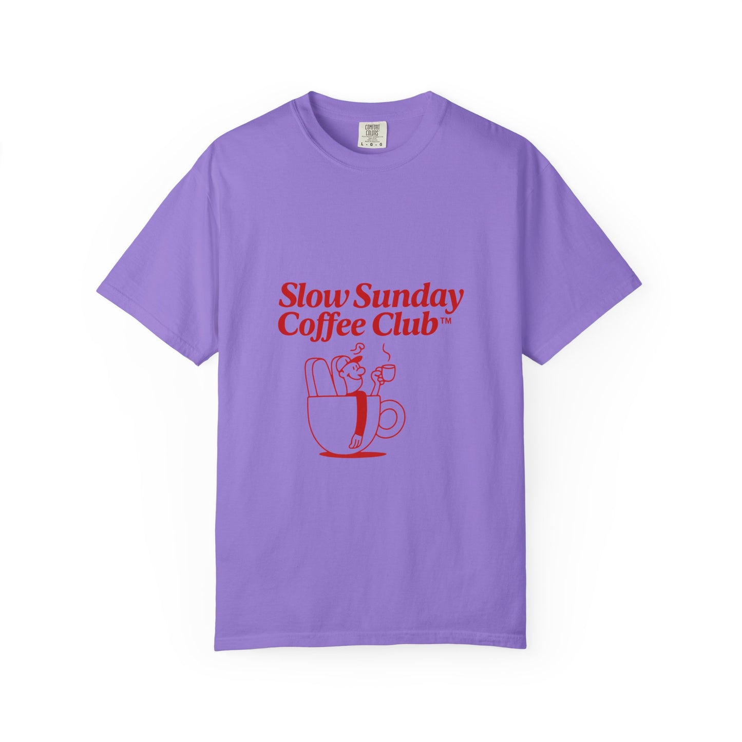 Unisex Garment-Dyed T-shirt – Snazzy Coffe Club Edition