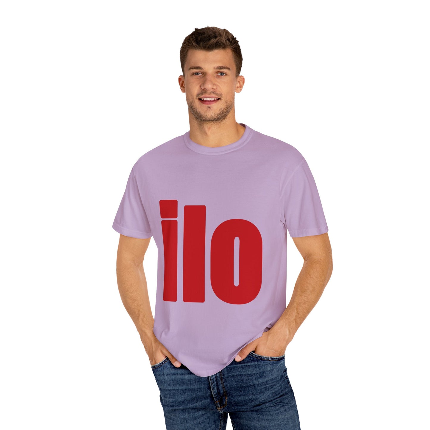 ILO Bold Red Block Unisex Dyed T-shirt